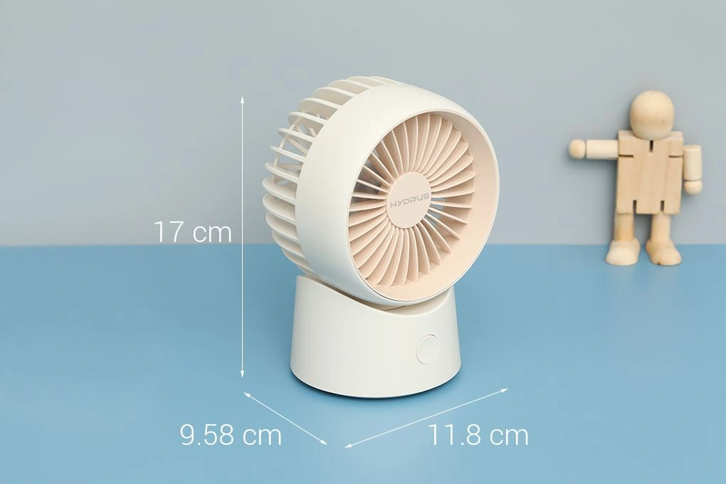 Quạt để bàn mini xoay 180 độ Hydrus JF-96 12