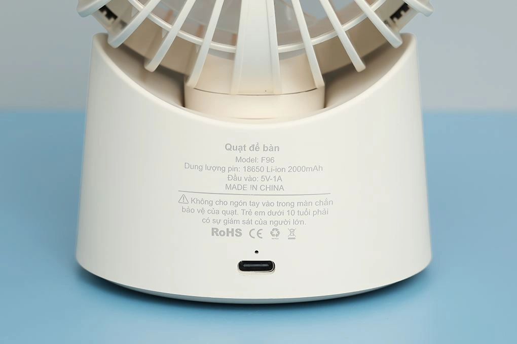 Quạt để bàn mini xoay 180 độ Hydrus JF-96 9