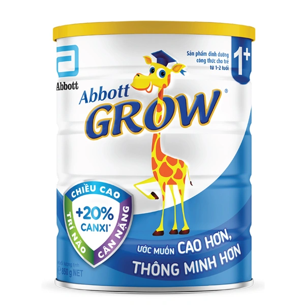 Sữa bột Abbott Grow 1+ hương vani 850g (1 - 2 tuổi) 1