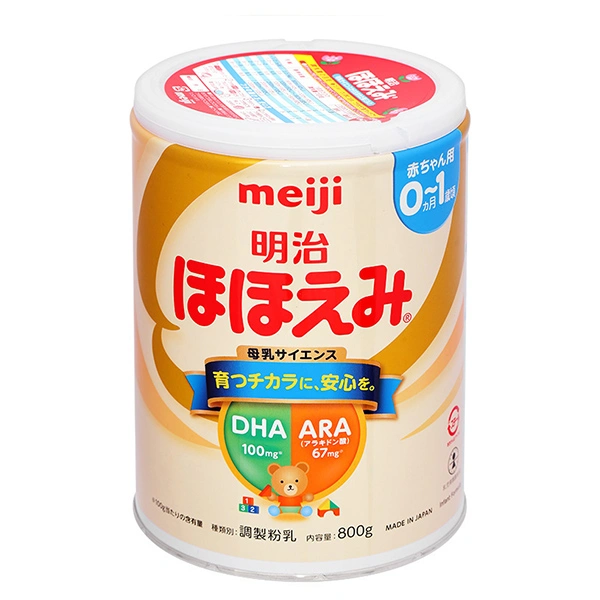 Sữa bột nội địa Nhật Meiji Hohoemi Milk 800g (0 - 12 tháng) 1