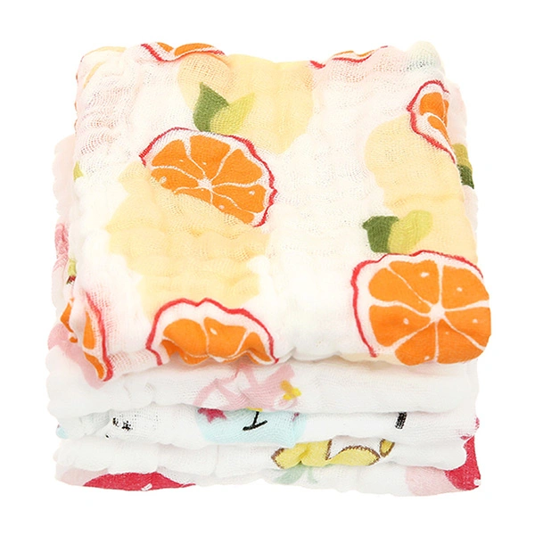 Set 5 khăn sữa TOP KIDS cotton màu ngẫu nhiên