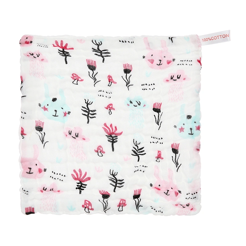 Set 5 cái khăn sữa cotton TOP KIDS 6 lớp 30x30 cm - Màu ngẫu nhiên 3
