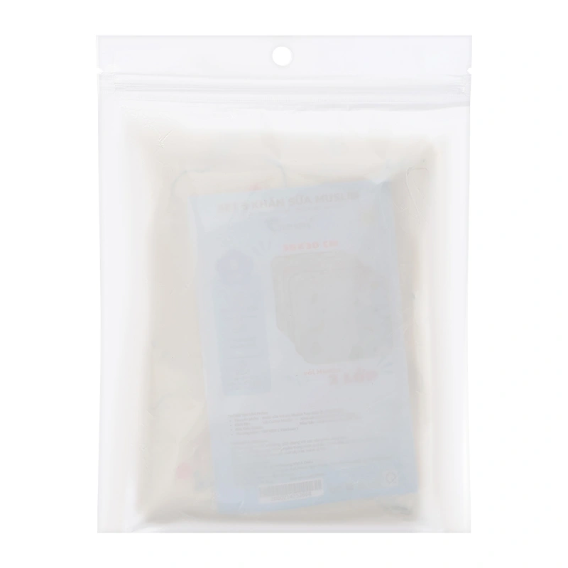 Set 5 cái khăn sữa cotton TOP KIDS 2 lớp 30x30 cm - Màu ngẫu nhiên 8