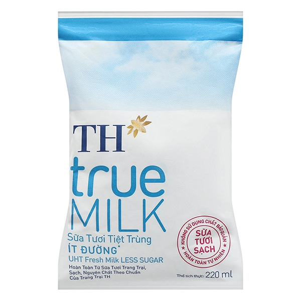Sữa tươi tiệt trùng TH true MILK ít đường 220 ml (từ 1 tuổi) 1