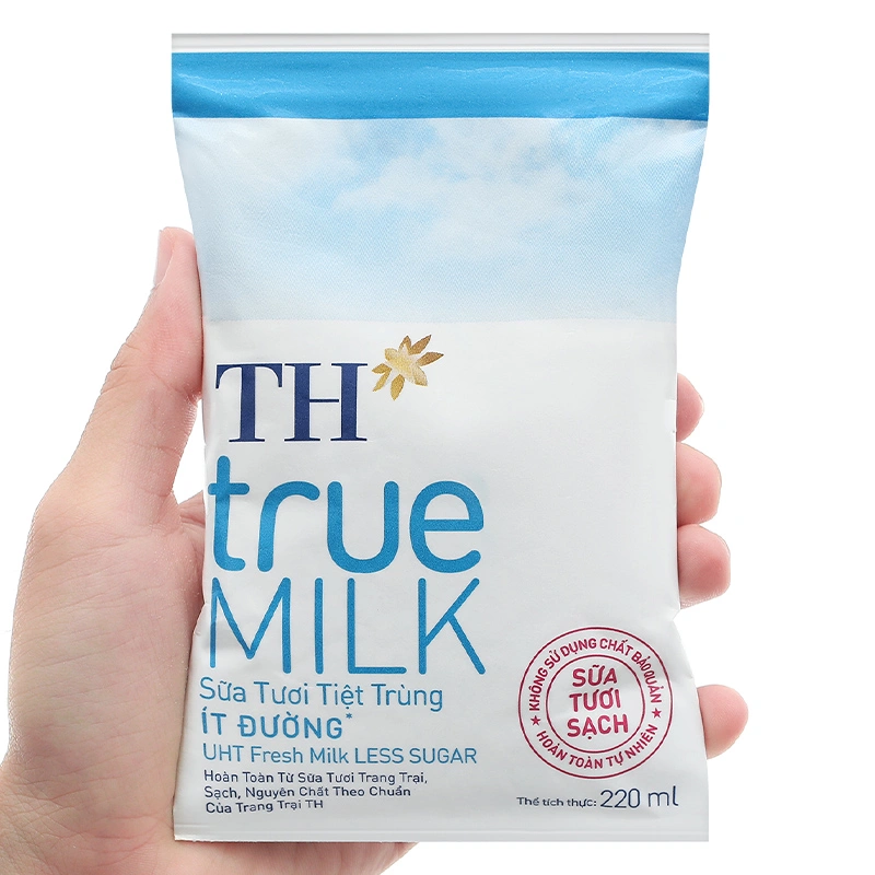 Sữa tươi tiệt trùng TH true MILK ít đường 220 ml (từ 1 tuổi) 11