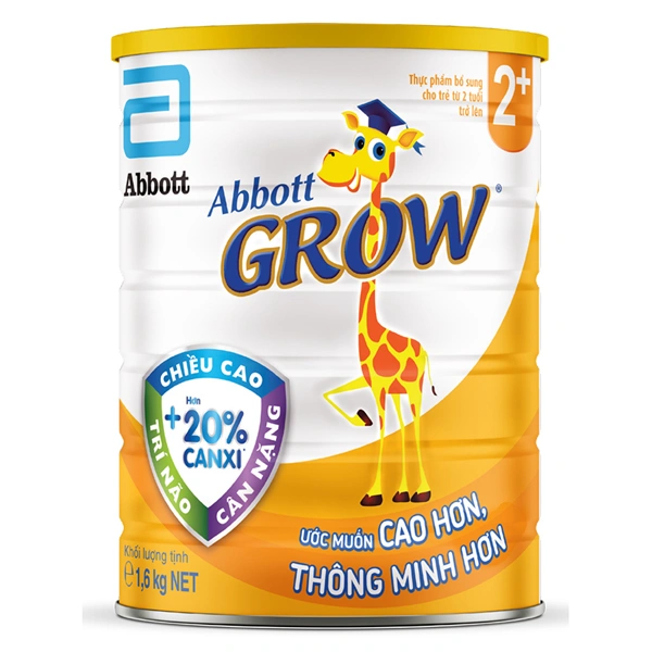 Sữa bột Abbott Grow 2+ hương vani 1.6 kg (từ 2 tuổi) 1