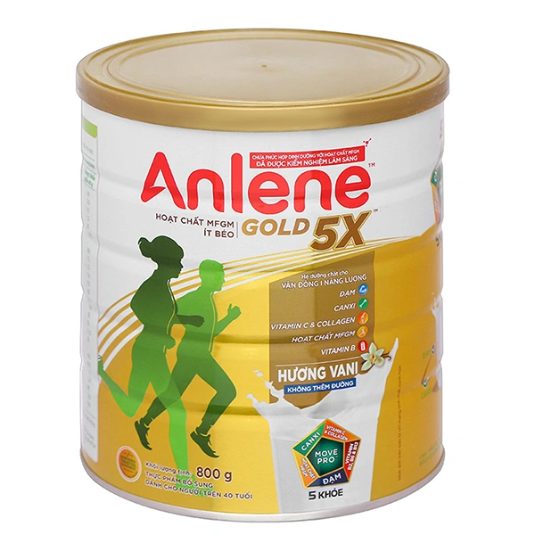 Sữa bột người lớn Anlene Gold 5X