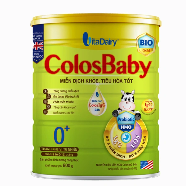 Sữa bột ColosBaby Bio Gold 0+ (sữa non) hương vani 800g (0 - 12 tháng) 1
