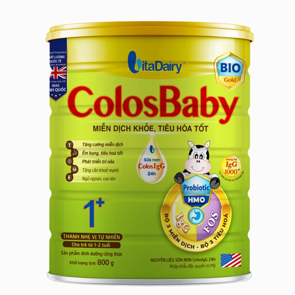 Sữa bột ColosBaby Bio Gold 1+ (sữa non) hương vani 800g (1 - 2 tuổi) 1