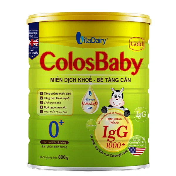 Sữa bột ColosBaby Gold 0+ (sữa non) hương vani 800g (0 - 12 tháng) 1