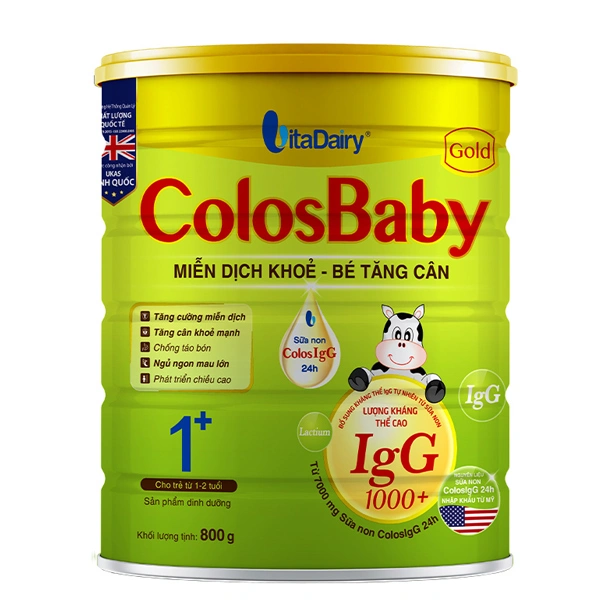 Sữa bột ColosBaby Gold 1+ (sữa non) hương vani 800g (1 - 2 tuổi) 1