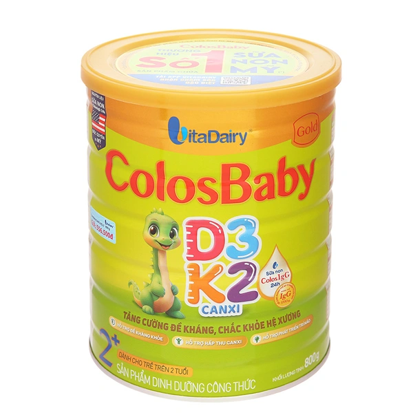 Sữa bột ColosBaby Gold D3K2 2+ (sữa non) 800g (từ 2 tuổi) 1