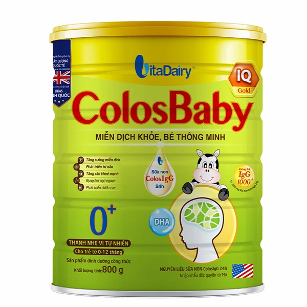 Sữa bột ColosBaby IQ Gold 0+ (sữa non) hương vani 800g (0 - 12 tháng) 1