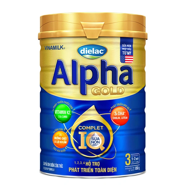 Sữa bột Dielac Alpha Gold IQ số 3 (sữa non) 850g (1 - 2 tuổi) 1