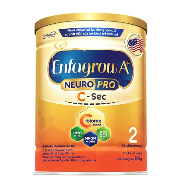 Sữa bột Enfagrow A+ Neuropro C-Sec số 2 800g (1 - 3 tuổi) 1