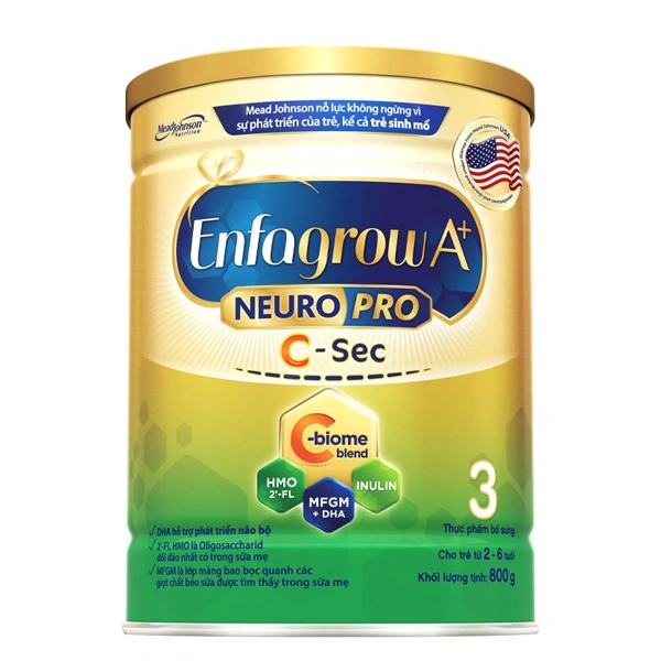 Sữa bột Enfagrow A+ Neuropro C-Sec số 3