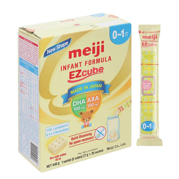 Sữa bột dạng thanh Meiji Infant Formula Ezcube 540g (0 - 12 tháng) 1