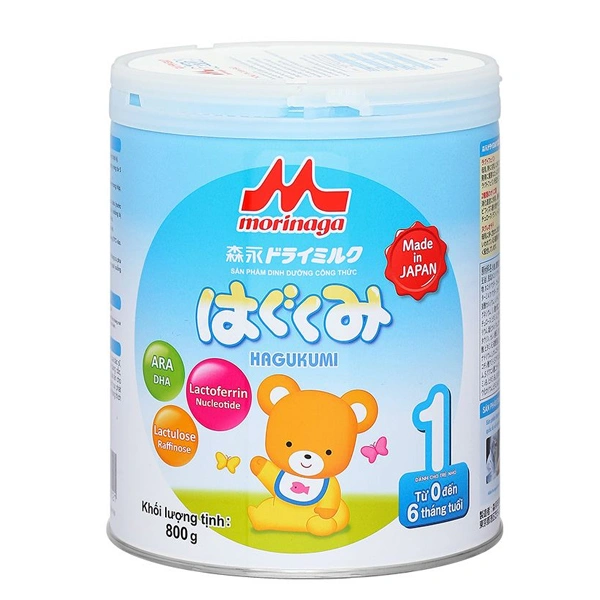 Sữa bột Morinaga Hagukumi số 1 800g (0 - 6 tháng) 1