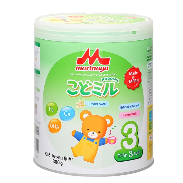 Sữa bột Morinaga Kodomil số 3 hương vani 800g (từ 3 tuổi) 1