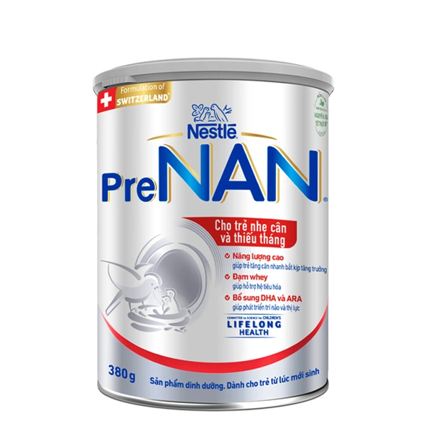 Sữa bột PreNAN 380g (trẻ sơ sinh) dành cho trẻ nhẹ cân, thiếu tháng 1