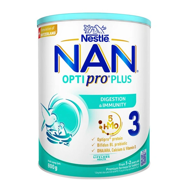 Sữa bột NAN Optipro Plus số 3 800g (1 - 2 tuổi) - Giao bao bì ngẫu nhiên 1