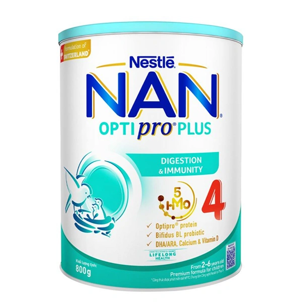 Sữa bột NAN Optipro Plus số 4 800g (2 - 6 tuổi) - Giao bao bì ngẫu nhiên 1