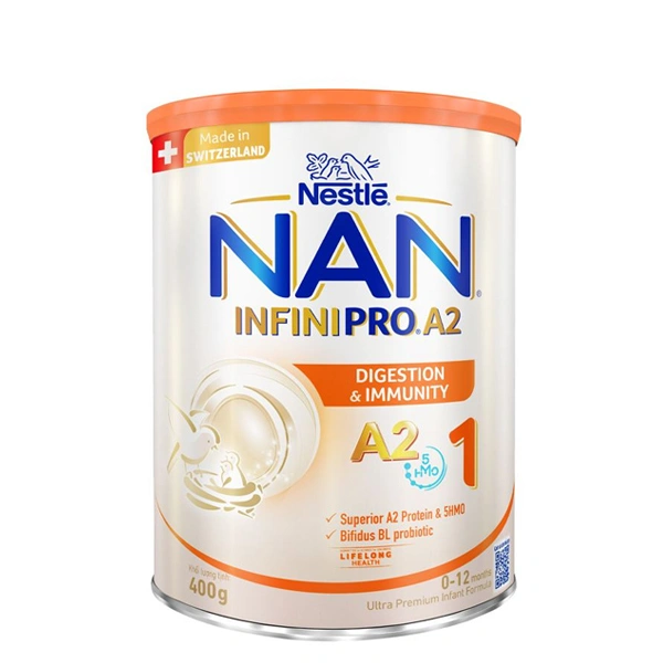 Sữa bột NAN InfiniPro A2 số 1 (đạm quý A2) 400g (0 - 12 tháng) - Giao bao bì ngẫu nhiên 1