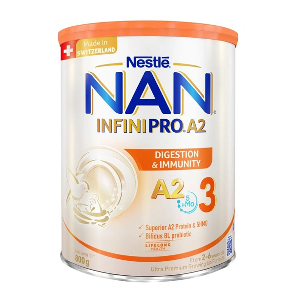 Sữa bột NAN InfiniPro A2 số 3 (đạm quý A2) 800g (2 - 6 tuổi) - Giao bao bì ngẫu nhiên 1