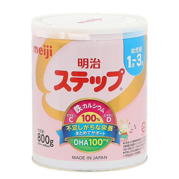 Sữa bột nội địa Nhật Meiji Step Milk có muỗng 800g (1 - 3 tuổi) - Giao bao bì ngẫu nhiên 1