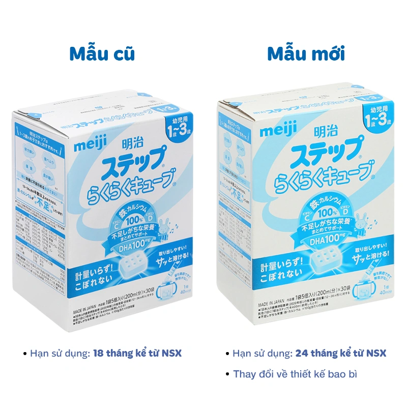 Sữa bột nội địa Nhật Meiji Step Milk không muỗng 800g (1 - 3 tuổi) - Giao bao bì ngẫu nhiên 14