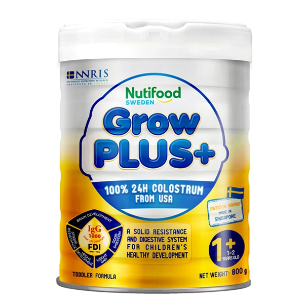Sữa bột Nutifood GrowPLUS+ vàng 1+ (sữa non) hương vani 800g (1 - 2 tuổi) 1