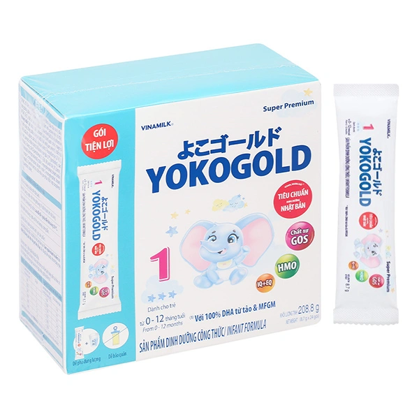 Sữa bột dạng gói YokoGold số 1 208.8g (0 - 12 tháng) 1