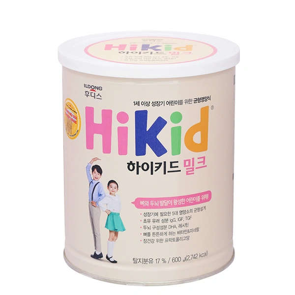 Sữa bột Hikid hương vani (sữa non) 600g (1 - 9 tuổi) 1