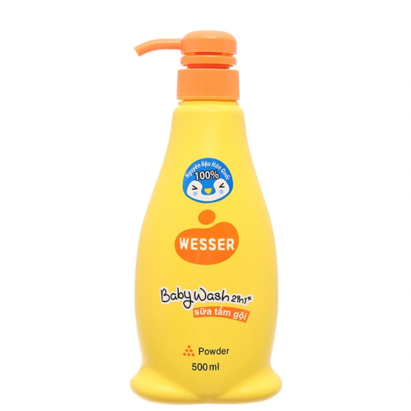 Sữa tắm & gội 2in1 cho bé Wesser hương phấn