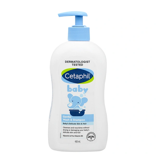 Sữa tắm & gội 2in1 cho bé Cetaphil Baby Gentle hương dịu nhẹ 400 ml (mọi độ tuổi) 1