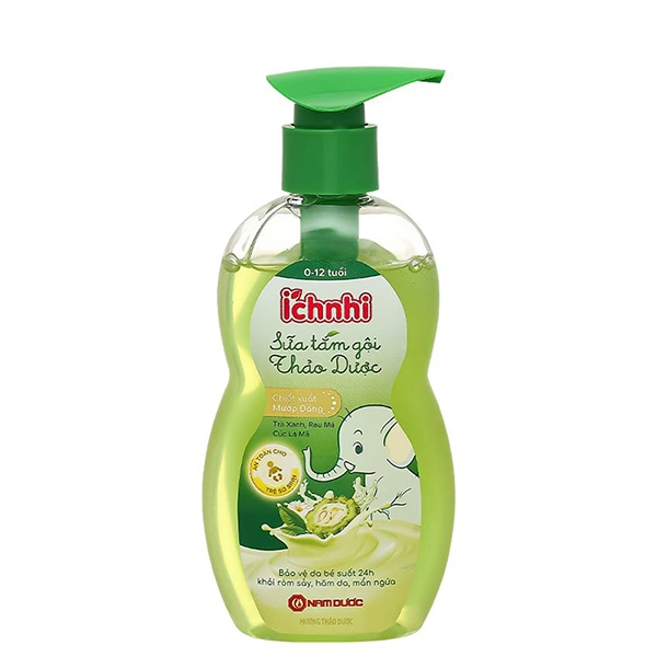 Sữa tắm & gội 2in1 cho bé Ích Nhi chiết xuất thảo dược 200 ml (0 - 12 tuổi) 1