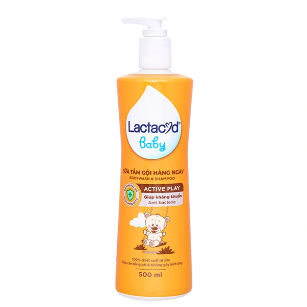 Sữa tắm & gội 2in1 cho bé Lactacyd Active Play
