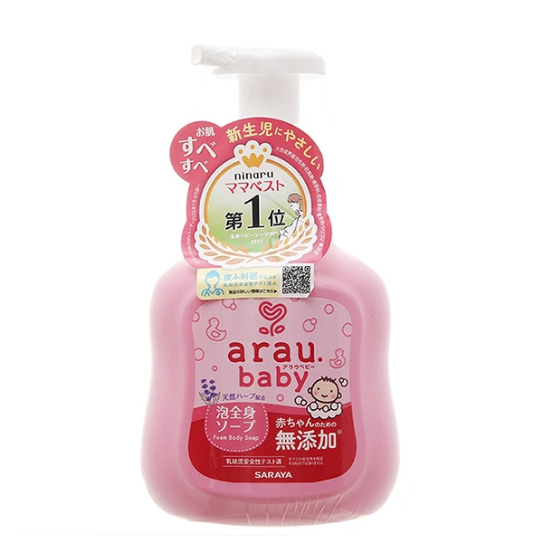 Bọt tắm gội cho bé Arau Baby chiết xuất thảo dược 400 ml (0 - 3 tuổi) 3