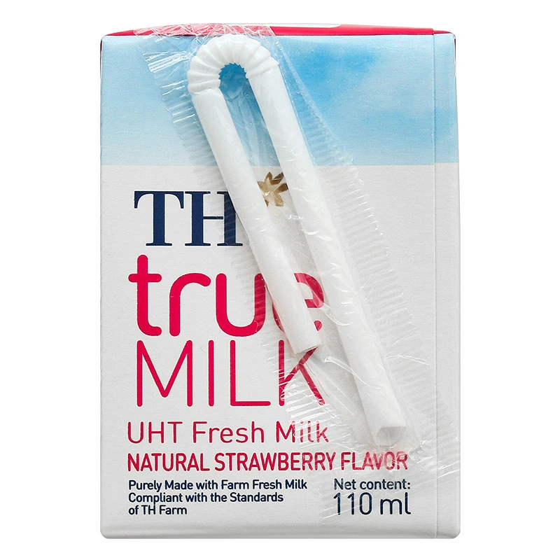 Lốc 4 hộp sữa tươi tiệt trùng TH true MILK có đường hương dâu 110 ml (từ 1 tuổi) 19