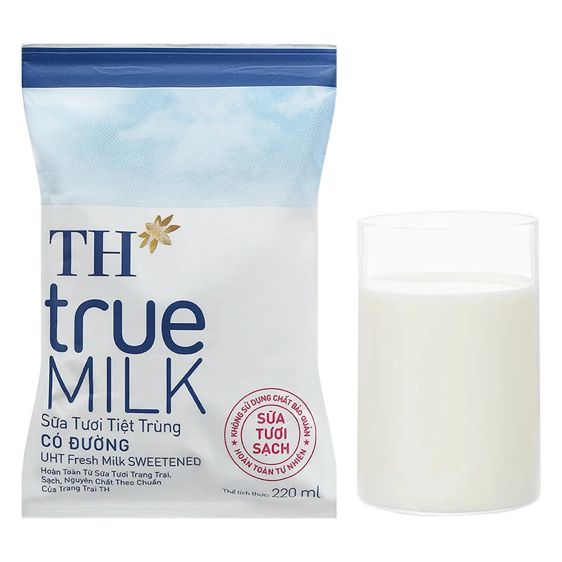 Sữa tươi tiệt trùng TH true MILK có đường 220 ml (từ 1 tuổi) 5