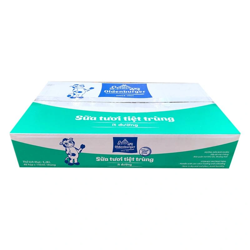 Thùng 48 hộp sữa tươi tiệt trùng Oldenburger ít đường 110 ml (từ 1 tuổi) 2