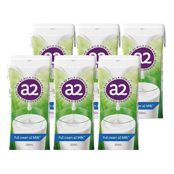 Lốc 6 hộp sữa tươi tiệt trùng a2 Milk không đường 200 ml (từ 1 tuổi) 1