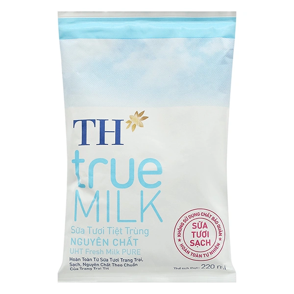 Sữa tươi tiệt trùng TH true MILK không đường 220 ml (từ 1 tuổi) 1
