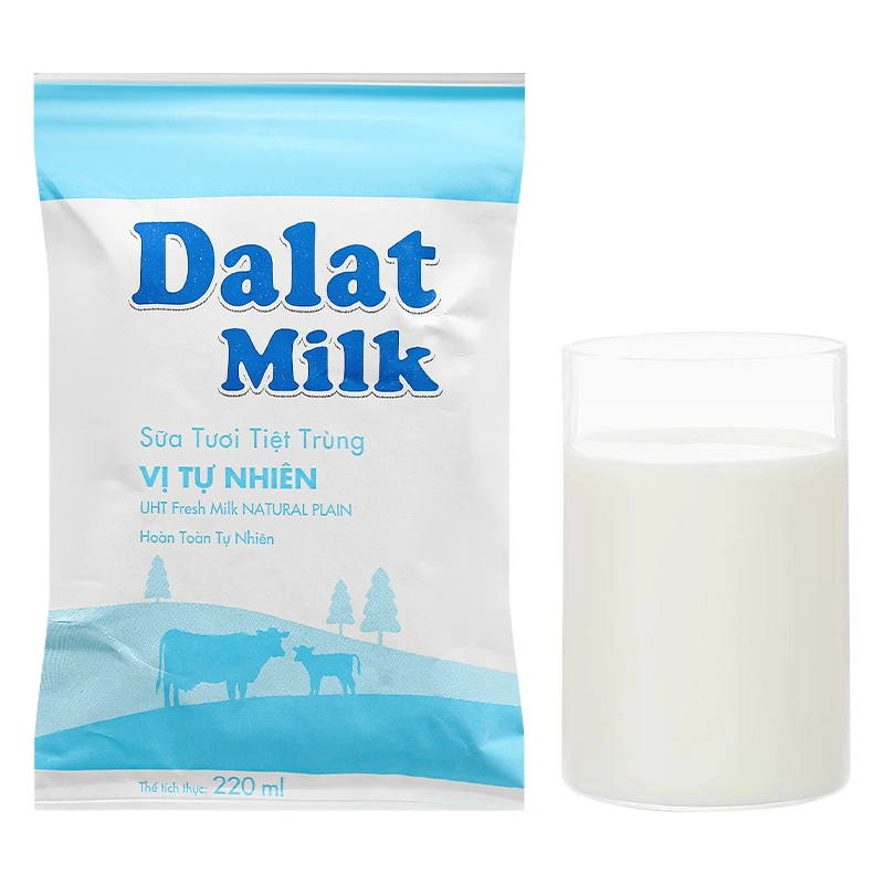 Sữa tươi tiệt trùng Dalat Milk không đường 220 ml (từ 1 tuổi) 5