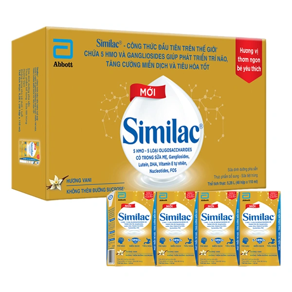 Thùng 48 hộp sữa pha sẵn Similac hương vani 110 ml (từ 1 tuổi) 1