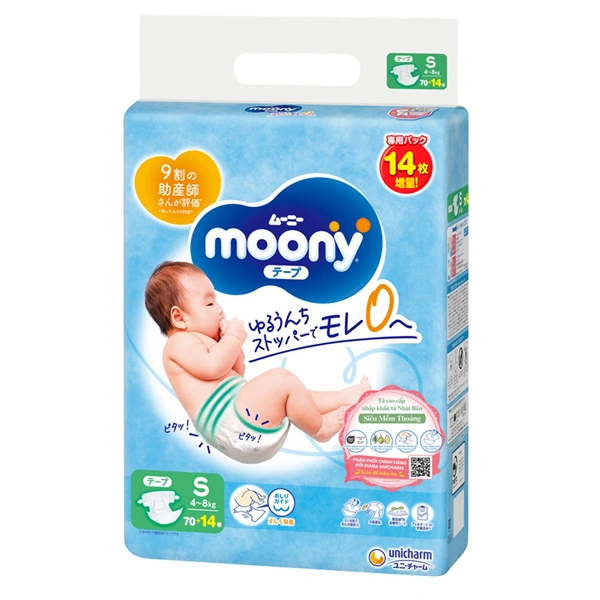 Tã dán Moony size M 56 miếng (6 - 11 kg) 91