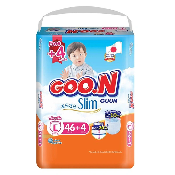 Tã quần GOO.N Slim size L 46 + 4 miếng (9 - 14 kg) - Giao bao bì ngẫu nhiên 1
