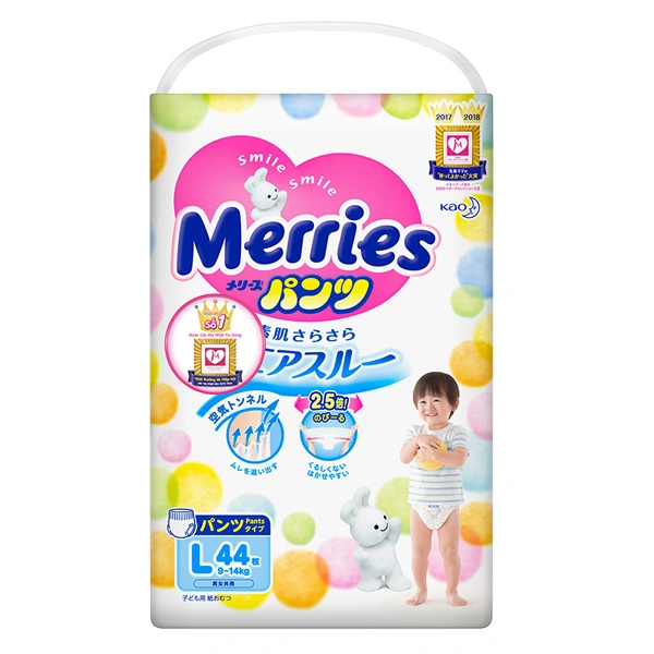 Tã quần Merries size L 44 miếng (9 - 14 kg) 1