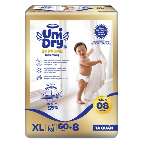 Tã quần Unidry Supreme Thin & Soft size XL