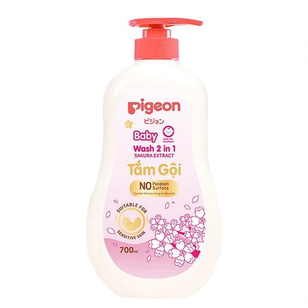 Sữa tắm & gội 2in1 cho bé Pigeon - Giao bao bì ngẫu nhiên